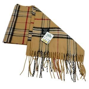Cashmink Nova Check Pattern Scarf NWT